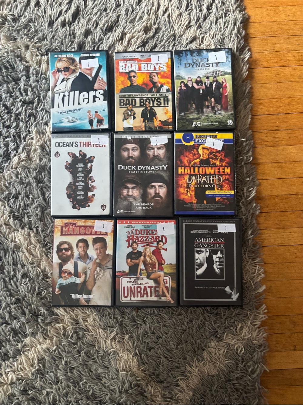 DVD Movie Lot - Mixed Titles with Black Cases